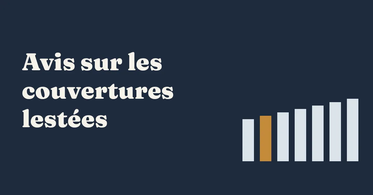 Avis sur les couvertures lestées